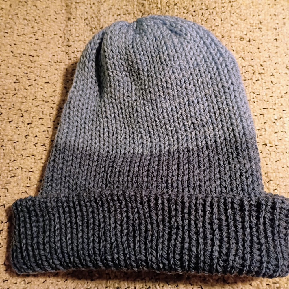 Cozy Two-Tone Knit Beanie for Kids